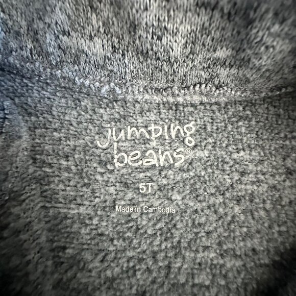 Jumping Beans Kids Grey Half-Zip Pullover Sweater 5T - Picture 3 of 11